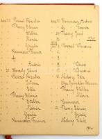 cca 1913-1927 Bonyhád, Perczel-kastély kézzel írt vendégkönyve, 2 db