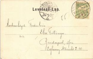 1904 Budapest II. Gyalogsági Kadétiskola, Négyes lövész sor a hivatali épület előtt / K.u.K. Infante...