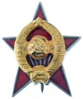 Szovjetunió DN Vezérkari Akadémia aranyozott, zománcozott fém hallgatói jelvény T:2,2- Soviet Union ND Academy of General Staff gilt, enamelled metal student badge C:XF,VF