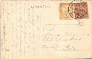 1910 Miskolc, Széchenyi utca, villamos. W. L. Bp. 6185. (EK)