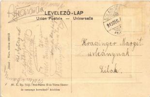 1913 Szilágysomlyó, Simleu Silvaniei; látkép. "Ideal" W. L. Bp. 7112. Schwarcz E. és Társa...