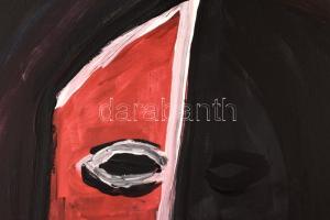 Aknay jelzéssel: Ikon. Olaj, papír. 48x36 cm