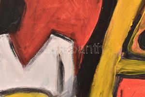 fe. LL. '98 jelzéssel: A kéz. Olaj, papír. 50x34,5 cm