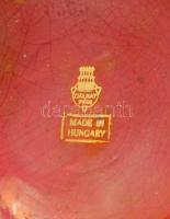 Zsolnay eozin mázas öblös váza, jelzett, apró kopásnyomokkal, m: 24 cm