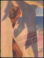 cca 1930-1940 Olaszország tengeri fürdői, képekkel illusztrált prospektus, 40p