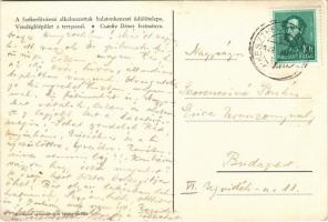 Balatonkenese, Székesfővárosi alkalmazottak üdülőtelepe, vendéglőépület a terasszal s: Csánky Dénes