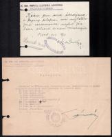 1920-1944 4 db katonai okmány (igazolvány, igazolványi lap, igénylés, stb.)