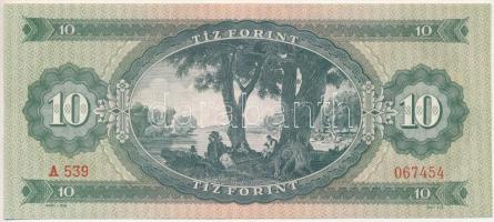 1960. 10Ft "A539 067454" nyomdai papírránccal T:I Adamo F6