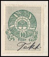 1918 Győr, Szommer György férfiszabó fejléces számlája okmánybélyeggel