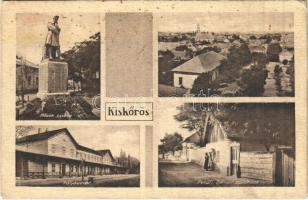 1931 Kiskőrös, Hősök szobra, vasútállomás, Petőfi Sándor szülőháza (EK)