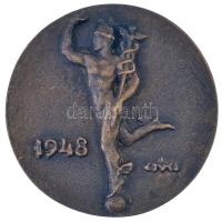 Csúcs Ferenc (1905-1999) 1948. "Mautner László" Br emlékérem peremén "11" sorszá...