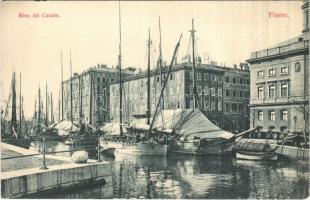 Fiume, Rijeka; Riva del Canale / port, ships