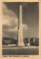 1939 Roma, Rome; Foro Mussolini il monolito / square, monument (EK)