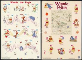 Winnie the Pooh self-adhesive mini sheet pair, Micimackó öntapadós kisívpár