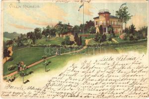 1901 Bamberg, Villa Remeis. J.M. Braun litho (EK)