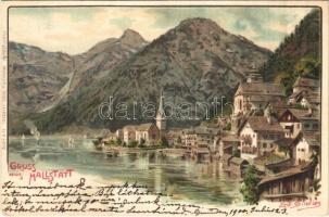 1900 Hallstatt, Hallstadt; Künstverlag Winkler u. Voigt No. 4270. litho s: Erw. Spindler