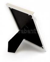 "Budapest Taxi rendelés" feliratú kitámaszthatós tükrös kép, 29x19 cm