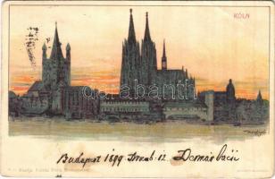 1899 (Vorläufer) Köln, Cologne; Kosmos Vidéki Félix S. II. litho s: Basch Árpád (EB)