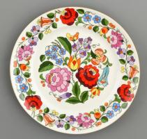 Kalocsai mokkás készlet + 2 tállal, kézzel festett, jelzett hibátlan