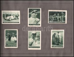 1933 "Album Sportovcu" sporteredményeket tartalmazó album, beragasztott gyűjtőképekkel, cs...