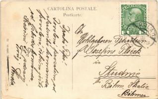 1909 Pola, Kriegshafen / Porto di guerra / Austro-Hungarian Navy, K.u.K. Kriegsmarine, naval base in...