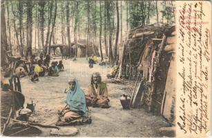 1903 Vándorcigányok / Wanderzigeuner in Ungarn / Gypsy folklore from Hungary, wandering gypsies (EK)