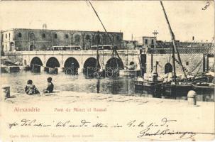 1904 Alexandria, Pont de Minet el Bassal / bridge, port (r)