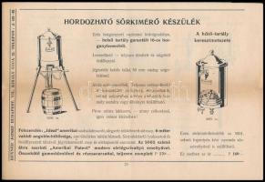 cca 1925 Bp. VII., Hexner József Kávéházi és Vendéglői Berendezések Szaküzletének árjegyzéke, szakad...