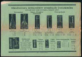 cca 1925 Bp. VII., Hexner József Kávéházi és Vendéglői Berendezések Szaküzletének árjegyzéke, szakad...