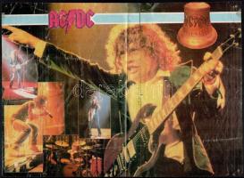 Vegyes nyomtatvány tétel, közte: fotók, poszter és újságkivágások rock együttesekről, közte Van Hale...