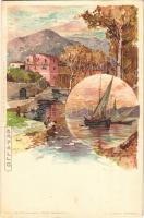 Rapallo, Cartoline Postali Artistische di Velten No. 212. litho s: Manuel Wielandt