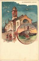 Santa Margherita Ligure. Cartoline Postali Artistische di Velten No. 213. litho s: Manuel Wielandt