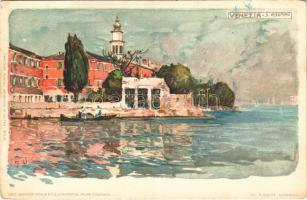 Venezia, Venice; S. Lazzaro. Cartoline Postali Artistische di Velten No. 536. litho s: Manuel Wielandt (EB)