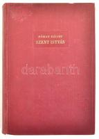 Hóman Bálint: Szent István. Bp., 1938, Kir. Magyar Egyetemi Nyomda.Kiadói egészvászon-kötés, kopottas állapotban. Volt könyvtári példány.