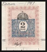 1909 Bp., Pejtsik Károly fényképészeti cikkek szaküzletének fejléces számlája okmánybélyeggel