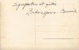 Borszék, Borsec; Szerpentin út építése a Békás-szorosban / Cheile Bicazului / construction of the se...