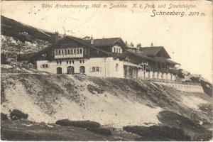 Schneeberg, Hotel Hochschneeberg, K.k. Post- und Staatstelefon (EK)