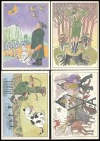 cca 1990 Horrido  & Weidmannsheil képeslapsorozat modern vadász, humoros