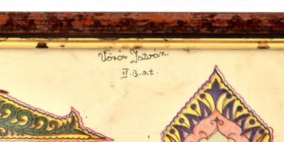 1943 Irredenta szövegű, dekoratív Kispest-munkástelepi  (wekerletelepi) m. kir. állami polgári fiúis...