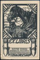 Ex libris Rotes Kreuz, klisé, papír, 12×8 cm