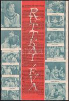 Ruttkai Éva színművész aláírása őt ábrázoló újság címlapon