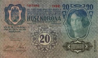 1913. 20K "Deutschösterreich" fny-sal (5x) T:II+,II