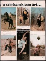 1979 Színés Újságíró Magazin számos saját kezű aláírással, Huszti Péter, Básti Juli, Görbe Nóra, Mar...