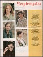 1979 Színés Újságíró Magazin számos saját kezű aláírással, Huszti Péter, Básti Juli, Görbe Nóra, Mar...