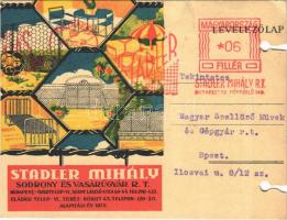 1939 Stadler Mihály Sodrony és Vasárugyár Rt. reklámlapja / Hungarian Wire and Ironware Factory advertisement (lyukasztott / punched holes)