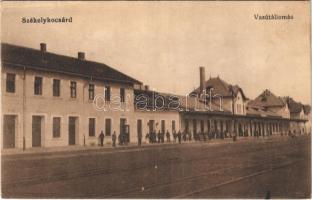 1916 Székelykocsárd, Kocsárd, Lunca Muresului; Vasútállomás. Vasúti Levelezőlapárusítás 9379. / railway station (EK)