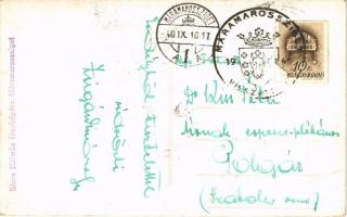 1940 Máramarossziget, Sighetu Marmatiei; bevonulás, magyar zászlók / entry of the Hungarian troops, ...