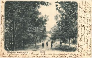 1905 Kovászna, Covasna; Sétatér. Bogdán F. fényképész / promenade, road
