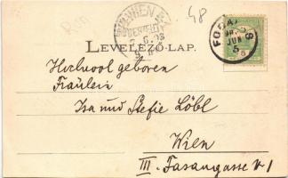 1903 Fogaras, Fagaras; vár. Szinberger Manó kiadása / Die Fogaraser Festung / castle (vágott / cut)