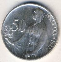 Csehszlovákia 1947. 50K Ag "1944-Szlovák felkelés" T:2+/2